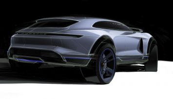 Porsche Mission E Cross Turismo Concept Design Sketch