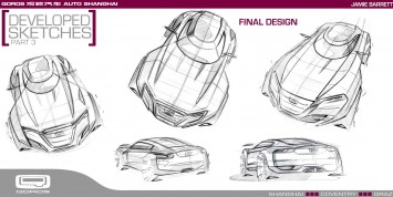 Qoros Flagship Concept - Exterior Development Design Sketches