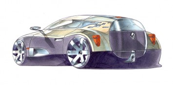 Renault Altica Design Sketch