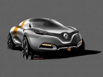 Renault Captur Concept Design Sketch