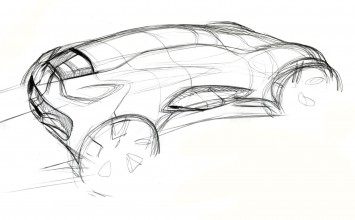 Renault Captur Concept Design Sketch