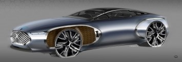 Renault Coupe Corbusier Concept Design Sketch Render