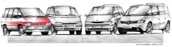 Renault Espace History Design Sketches