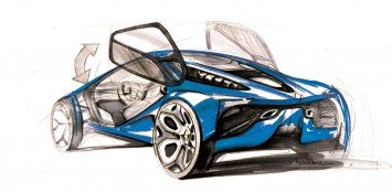 Renault Fly Concept Design Sketch