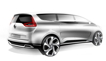 Renault Grand Scenic - Design Sketch Render