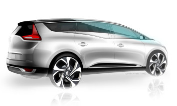 Renault Grand Scenic - Design Sketch Render