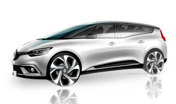 Renault Grand Scenic - Design Sketch Render