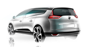 Renault Grand Scenic - Design Sketch Render