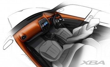 Renault KWID Interior Design Sketch