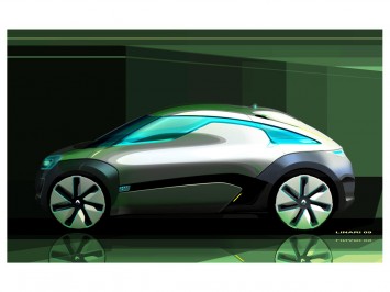 Renault ZOE Concept Design Sketch