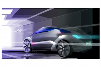 Renault ZOE Concept Design Sketch