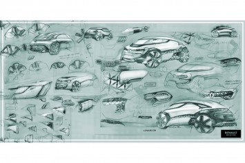 Renault ZOE Concept Design Sketches