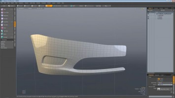 Retopologized Model in MODO 901