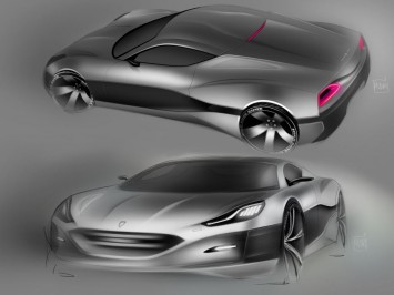 Rimac Concept One Design Sketch