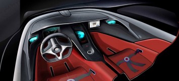 Rimac Concept One interior design sketch