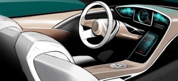 Rimac Concept One interior design sketch