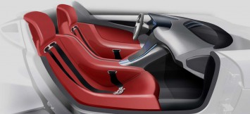 Rimac Concept One interior design sketch