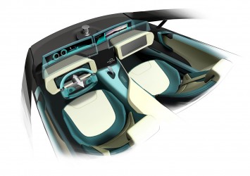 Rinspeed Etos Concept Interior Design Sketch