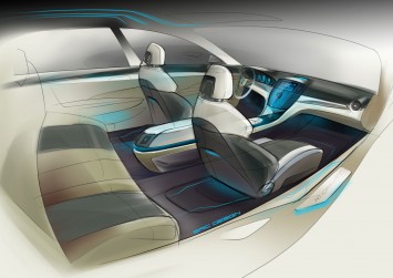 Roewe N1 Concept Interior Design Sketch