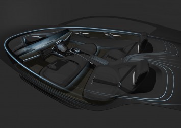 Roewe Vision-R Cocept - Interior Design Sketch Render