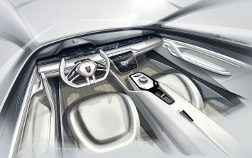 Roewe Vision-R Concept - Interior Design Sketch