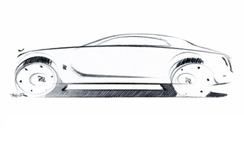 Rolls-Royce Ghost Design Sketch