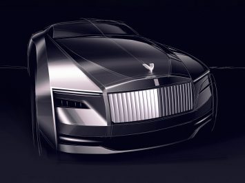 Rolls-Royce Spectre Design Sketch Render