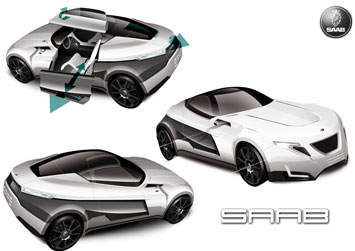 Saab Fashionista Design Sketches