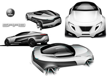 Saab Fashionista Design Sketches