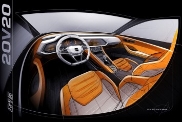 SEAT 20V20 Concept - Interior Design Sketch