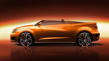 Seat Ibiza Cupster Concept Design Sketch