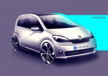 Skoda Citigo Design Sketch