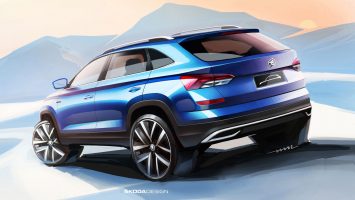 Skoda City SUV for China Design Sketch Render