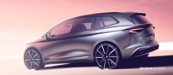 Skoda Enyaq Interior Design Sketch