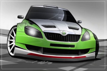 Skoda Fabia S2000 Design Sketch