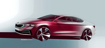 Skoda New Octavia Design Sketch Render