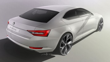 Skoda New Superb Design Sketch