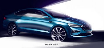 Skoda Slavia Preview Design Sketch