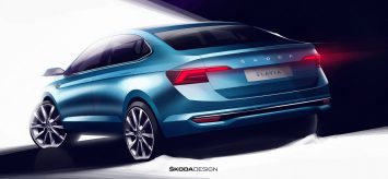 Skoda Slavia Preview Design Sketch