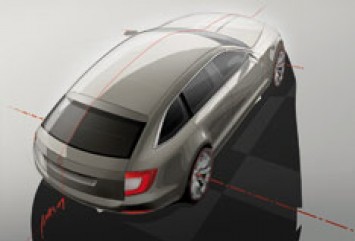 Skoda Superb Combi Design Sketch