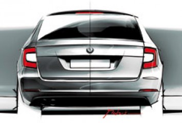 Skoda Superb Combi Design Sketch