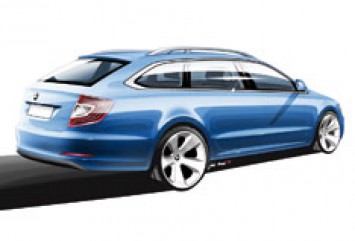 Skoda Superb Combi Design Sketch