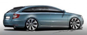 Skoda Superb Combi Design Sketch