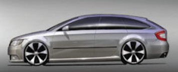 Skoda Superb Combi Design Sketch