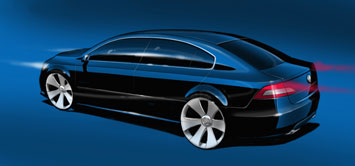 Skoda Superb design sketch