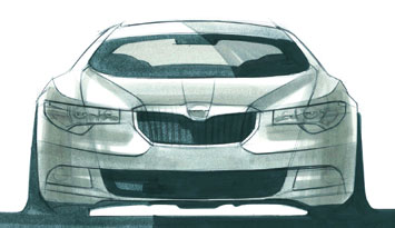 Skoda Superb design sketch