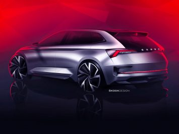 Skoda Vision RS Concept Design Sketch Render