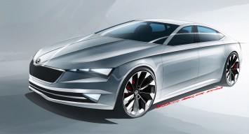 Skoda VisionC Concept Design Sketch