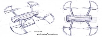 Sky Rider Drone by Pininfarina - Design Sketches