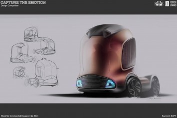 Soft Truck Concept Design Sketch by Ilja Elkin